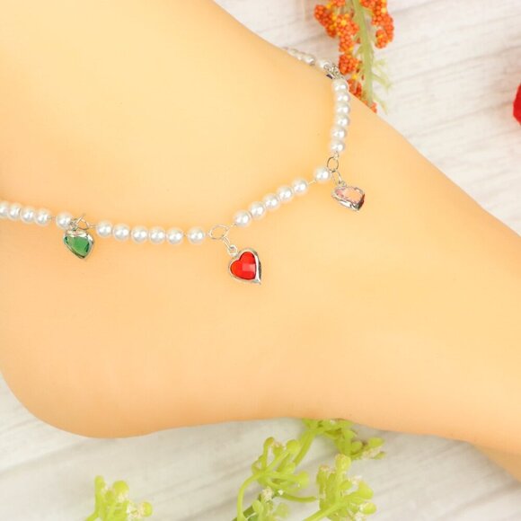 "Handmade Anklet – Elegant & Delicate Jewelry for Women | UNVRC1439 - Picture 8 of 10